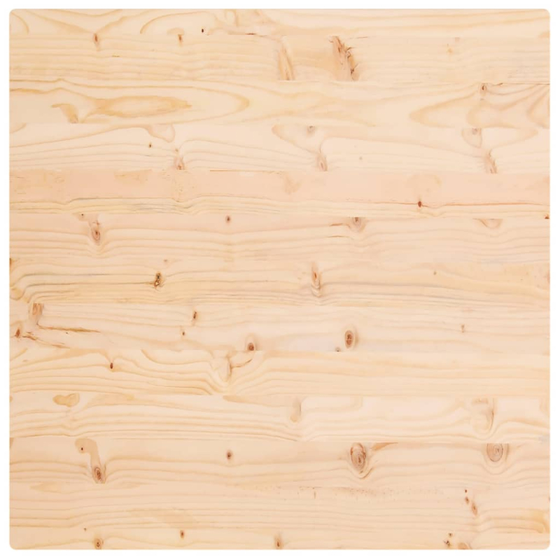 Tischplatte 70x70x2,5 cm Massivholz Kiefer Quadratisch