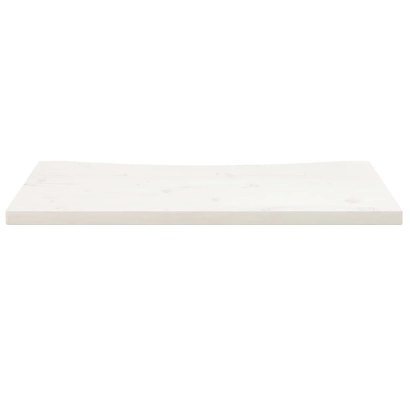 Schreibtischplatte Weiß 80x40x2,5 cm Massivholz Kiefer