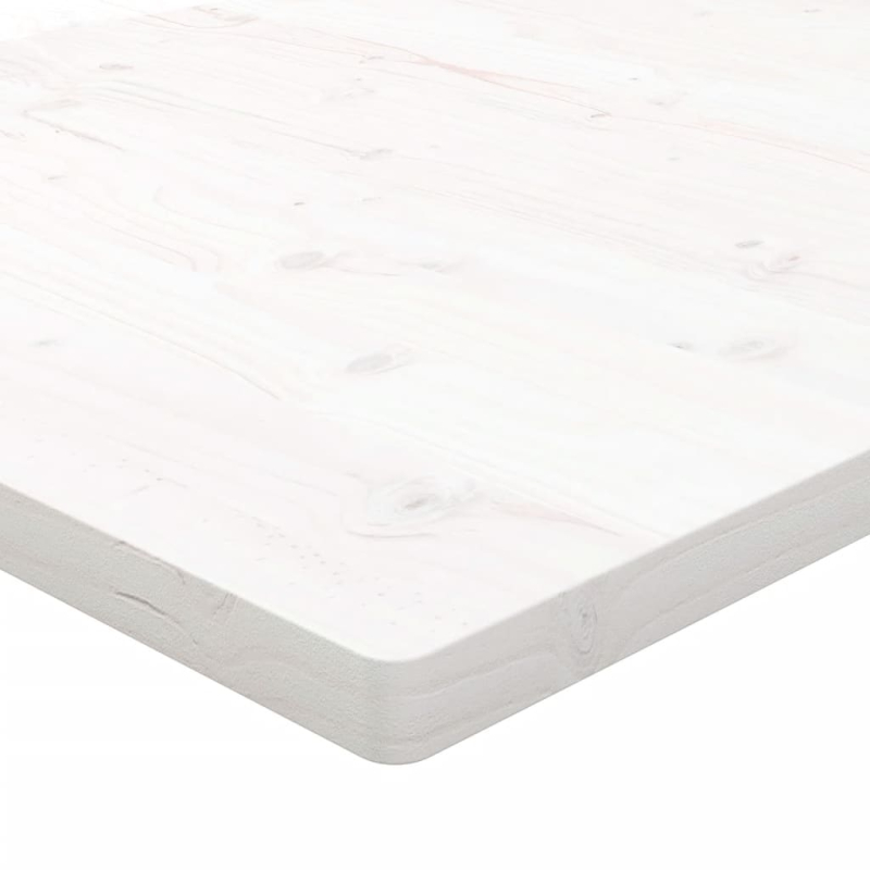 Schreibtischplatte Weiß 80x40x2,5 cm Massivholz Kiefer