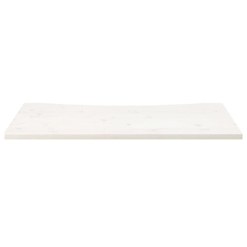 Schreibtischplatte Weiß 100x50x2,5 cm Massivholz Kiefer