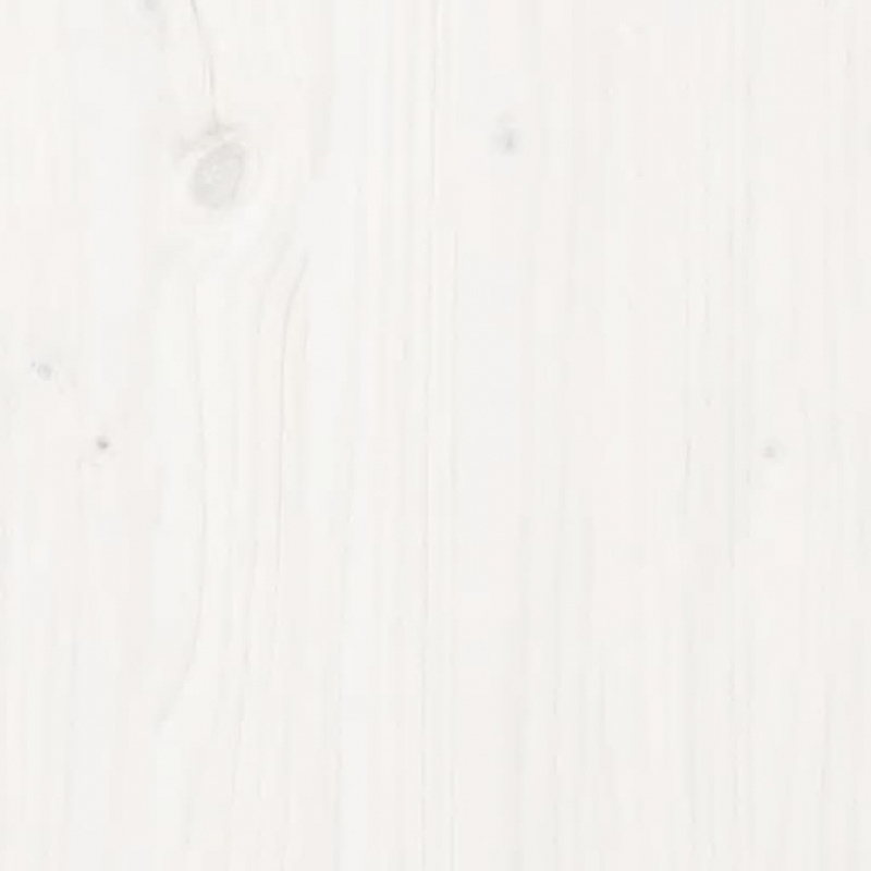 Tischplatte Weiß 90x45x2,5 cm Massivholz Kiefer Oval