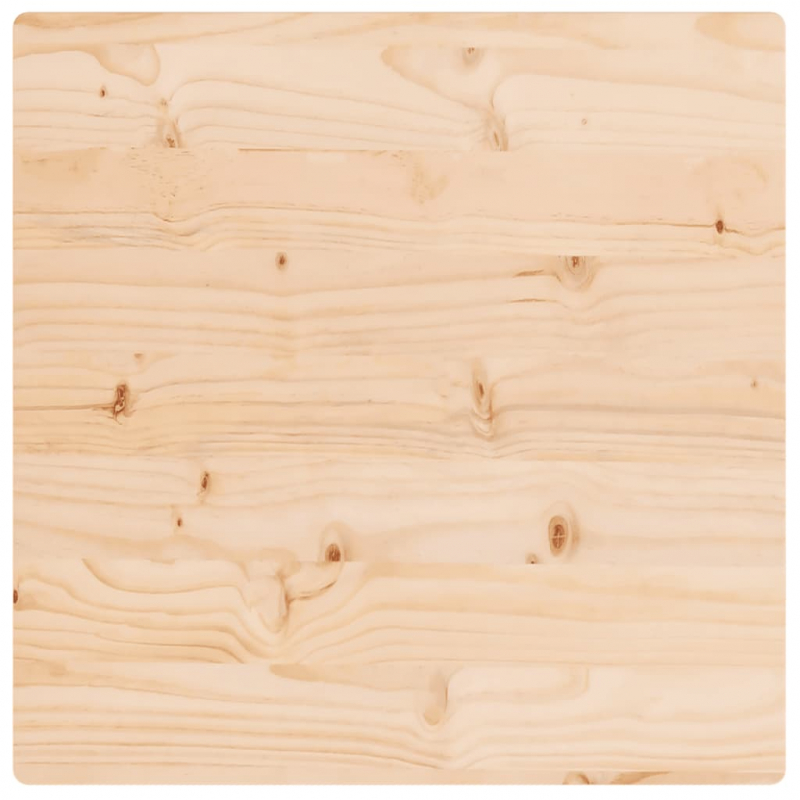 Tischplatte 60x60x2,5 cm Massivholz Kiefer Quadratisch