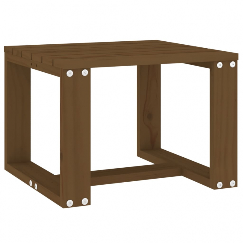 Garten-Beistelltisch Honigbraun 40x38x28,5 cm Massivholz Kiefer