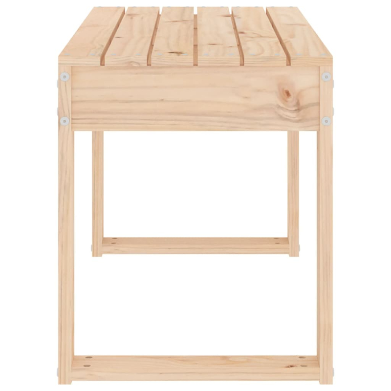 Gartenbank 80x38x45 cm Massivholz Kiefer