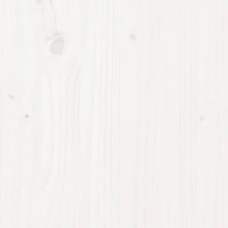 Wand-Pflanzkübel mit 3 Fächern 60x18,5x110 cm Weiß Kiefernholz