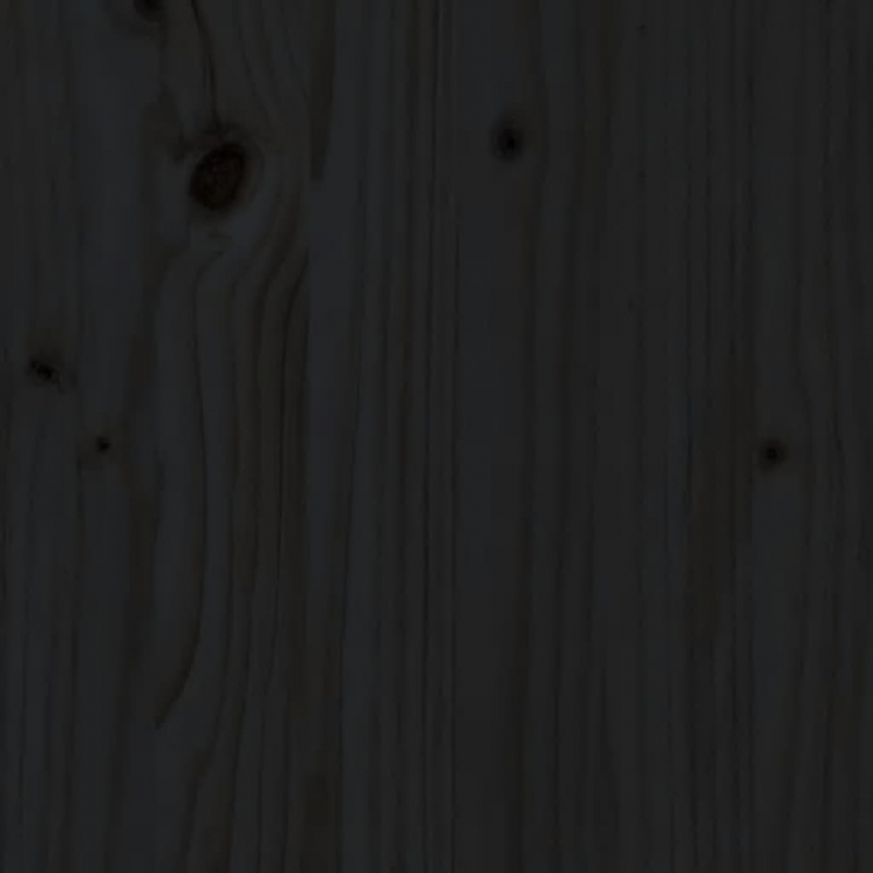 Wand-Pflanzkübel 3 Fächer 60x18,5x110 cm Schwarz Kiefernholz
