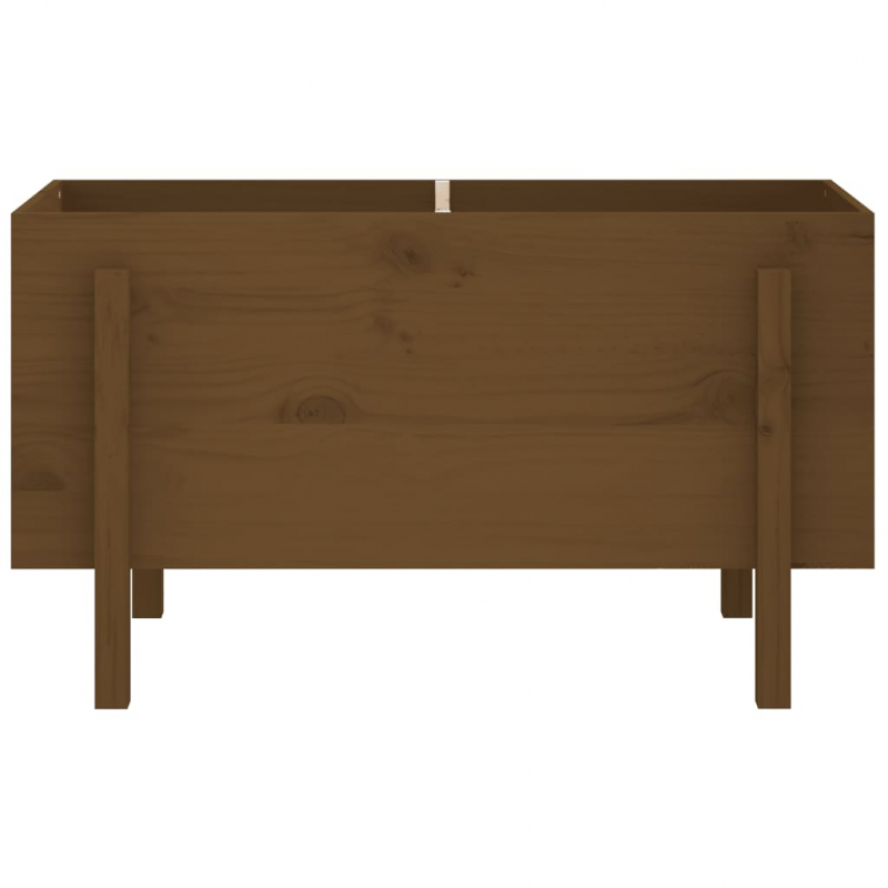 Hochbeet Honigbraun 101x50x57 cm Massivholz Kiefer
