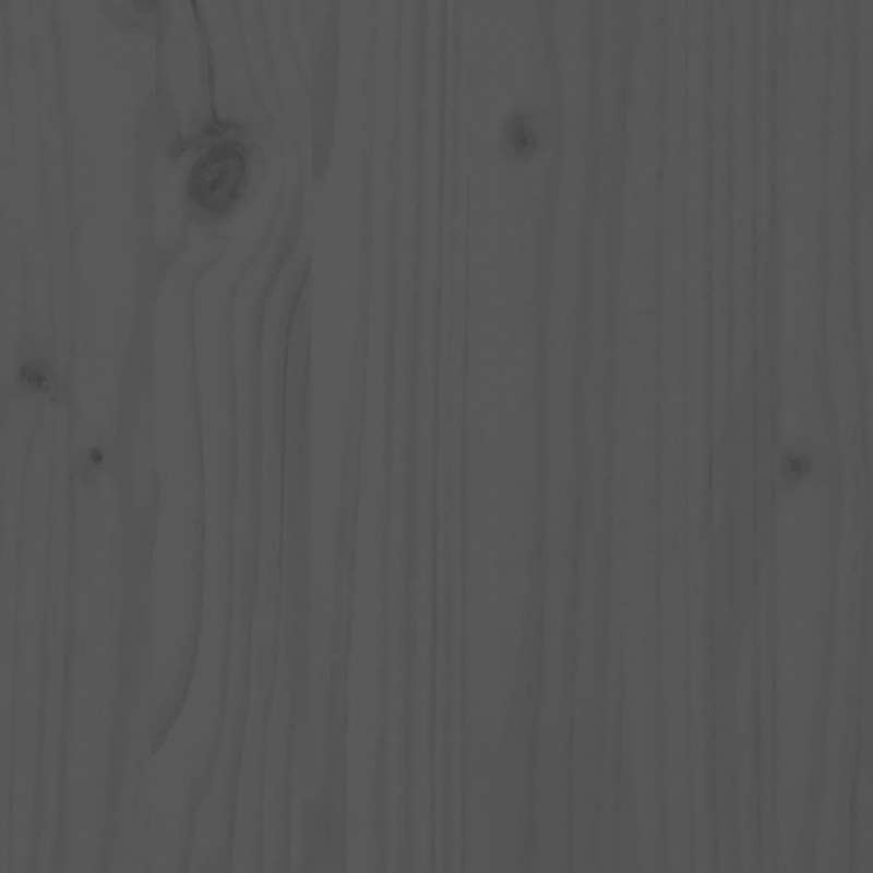 Pflanzkübel Grau 40x40x39 cm Massivholz Kiefer