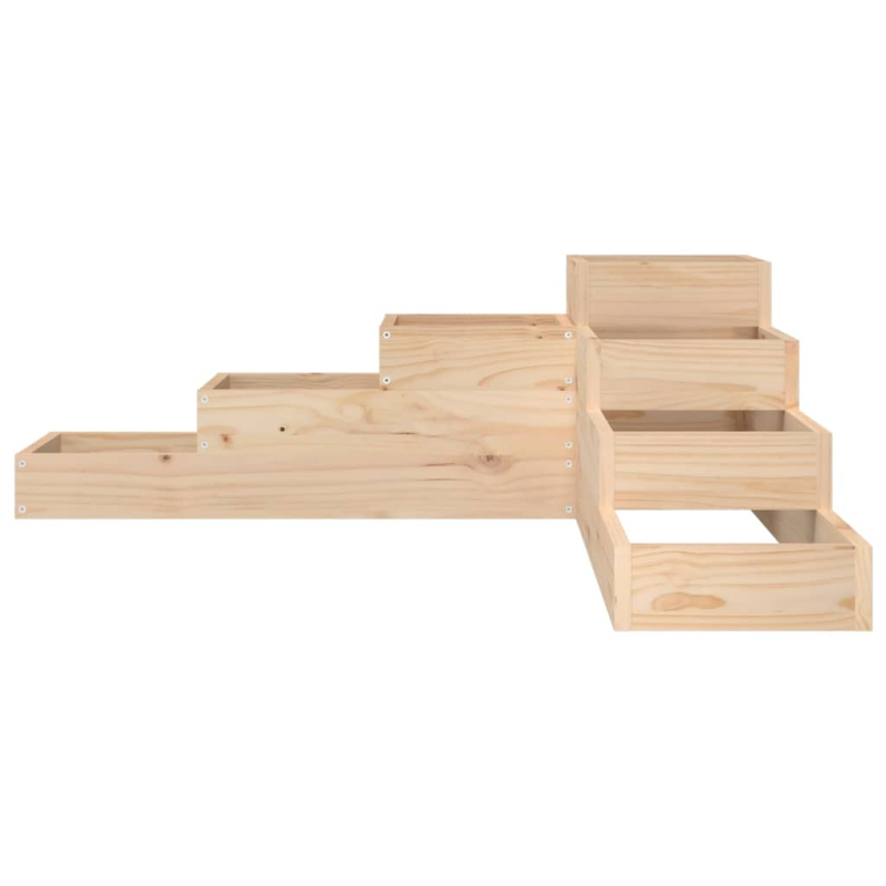 Pflanzentreppe 4 Stufen 106x104,5x36 cm Massivholz Kiefer
