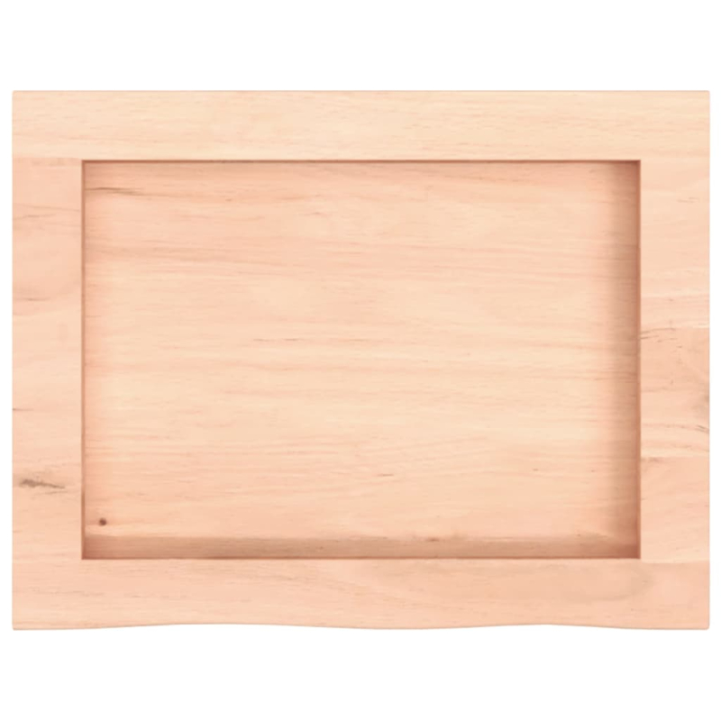 Wandregal 40x30x(2-6) cm Massivholz Eiche Unbehandelt