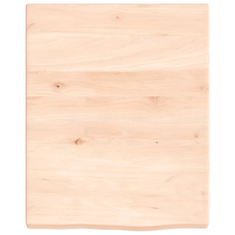 Wandregal 40x50x(2-4) cm Massivholz Eiche Unbehandelt