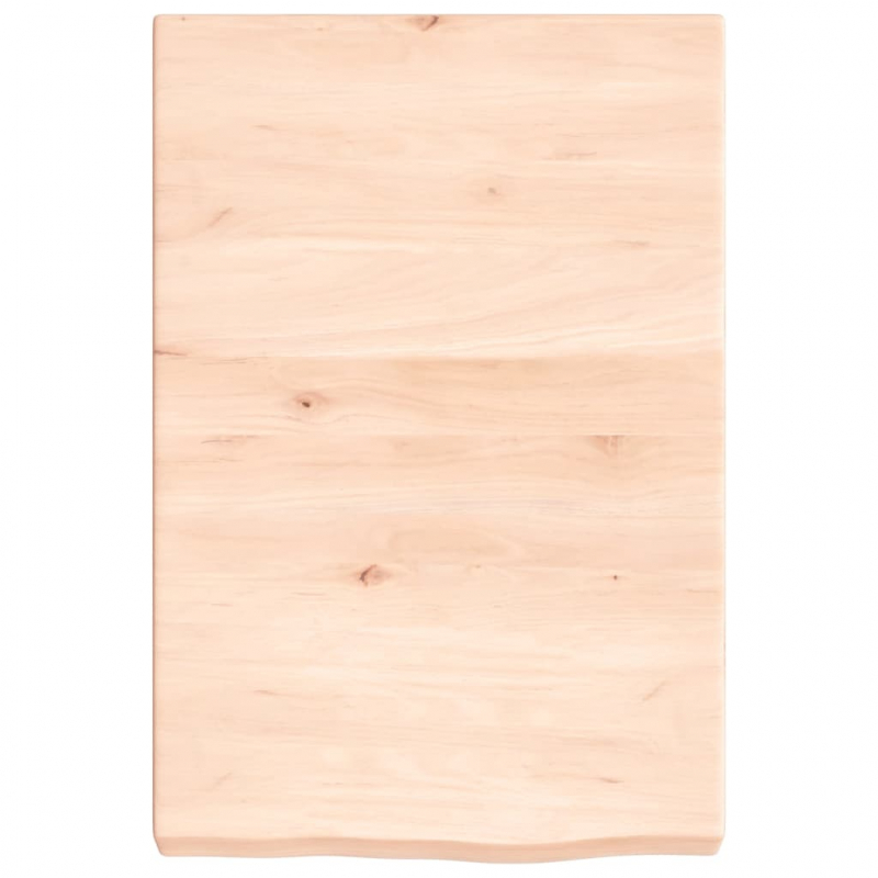 Wandregal 40x60x(2-6) cm Massivholz Eiche Unbehandelt