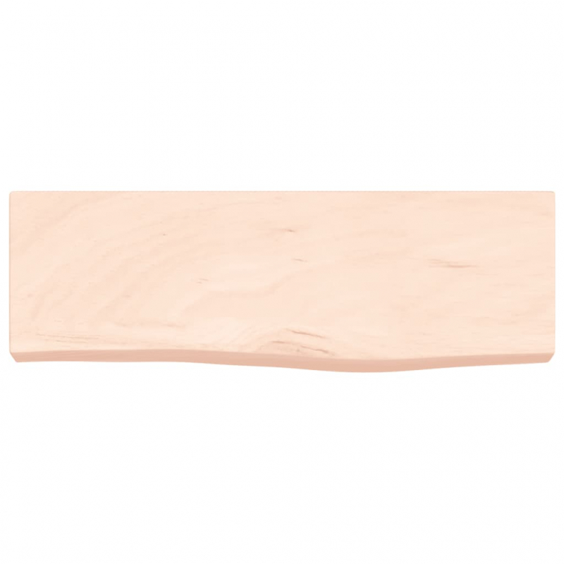 Wandregal 60x20x6 cm Massivholz Eiche Unbehandelt
