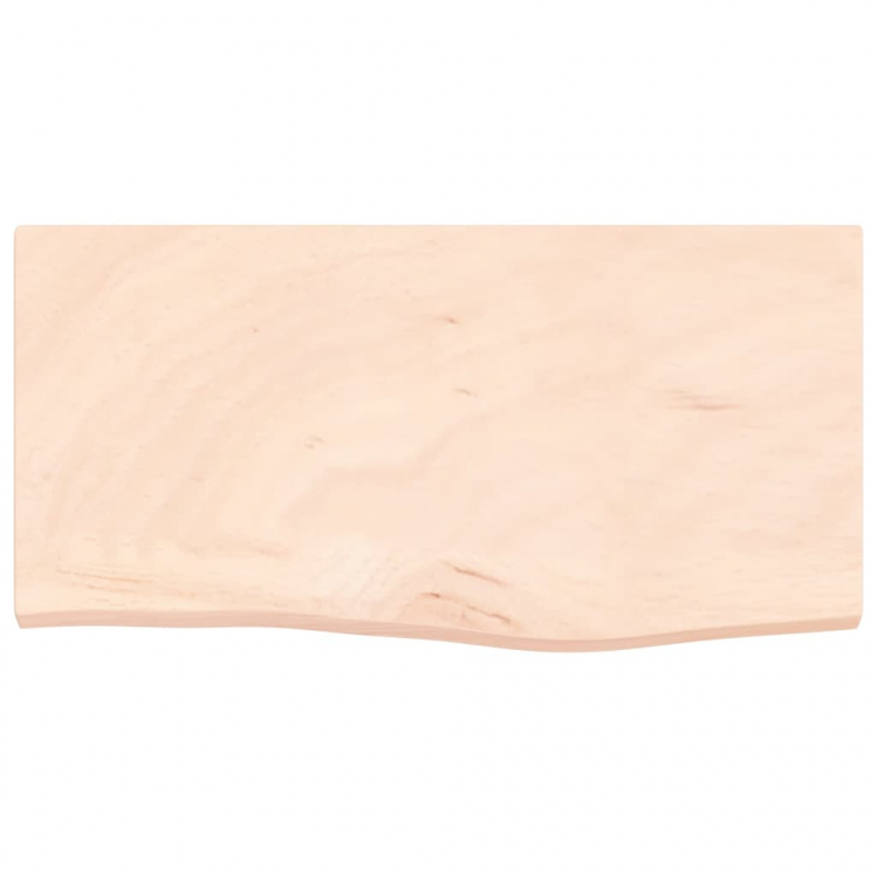 Wandregal 60x30x(2-4) cm Massivholz Eiche Unbehandelt