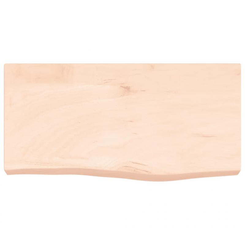 Wandregal 60x30x(2-6) cm Massivholz Eiche Unbehandelt