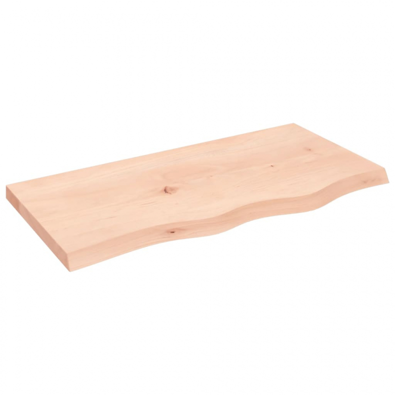 Wandregal 80x40x(2-4) cm Massivholz Eiche Unbehandelt