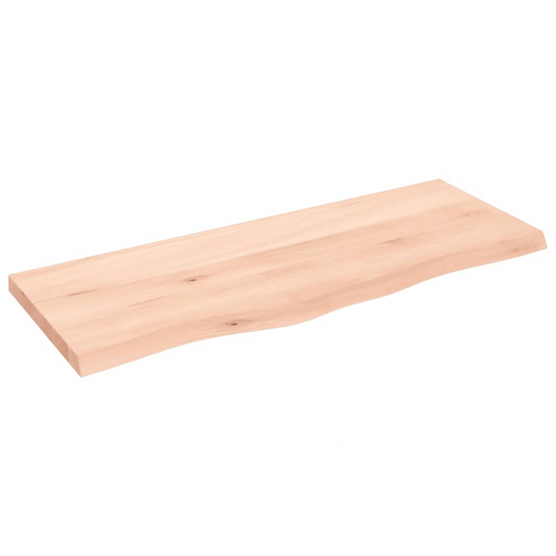 Wandregal 100x40x(2-4) cm Massivholz Eiche Unbehandelt
