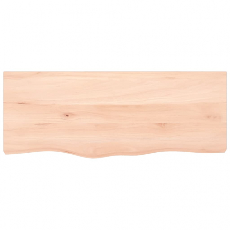 Wandregal 100x40x(2-4) cm Massivholz Eiche Unbehandelt