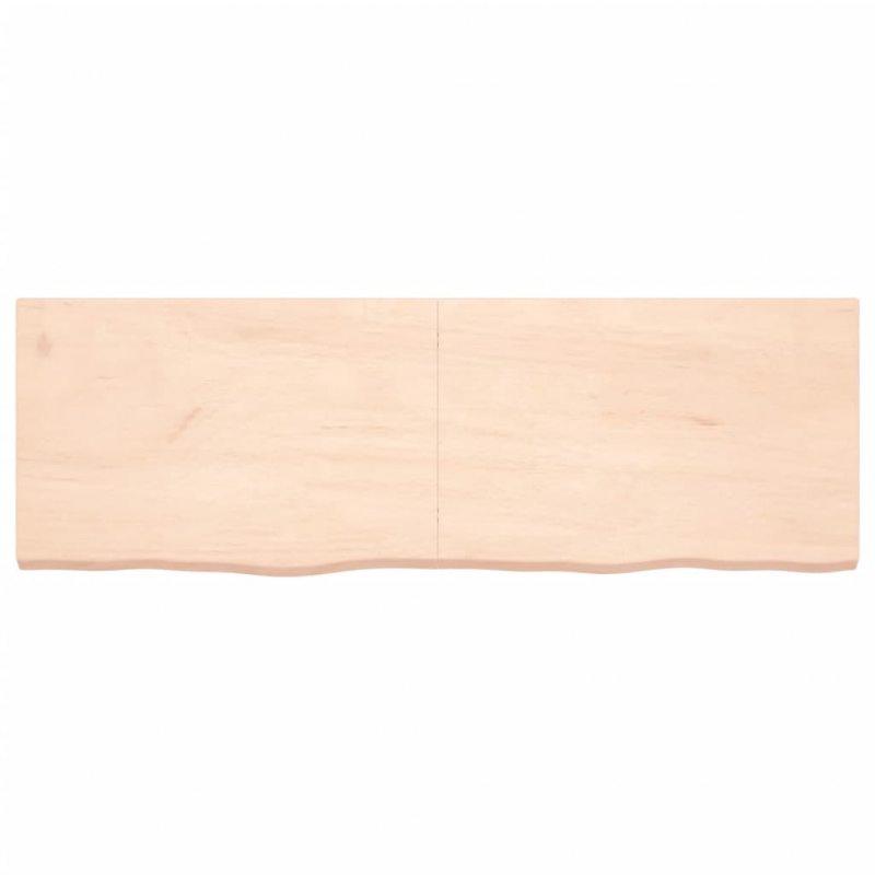Wandregal 180x60x(2-6) cm Massivholz Eiche Unbehandelt
