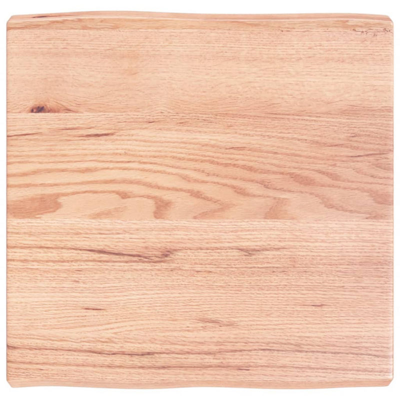 Tischplatte 60x60x(2-6) cm Massivholz Behandelt Baumkante