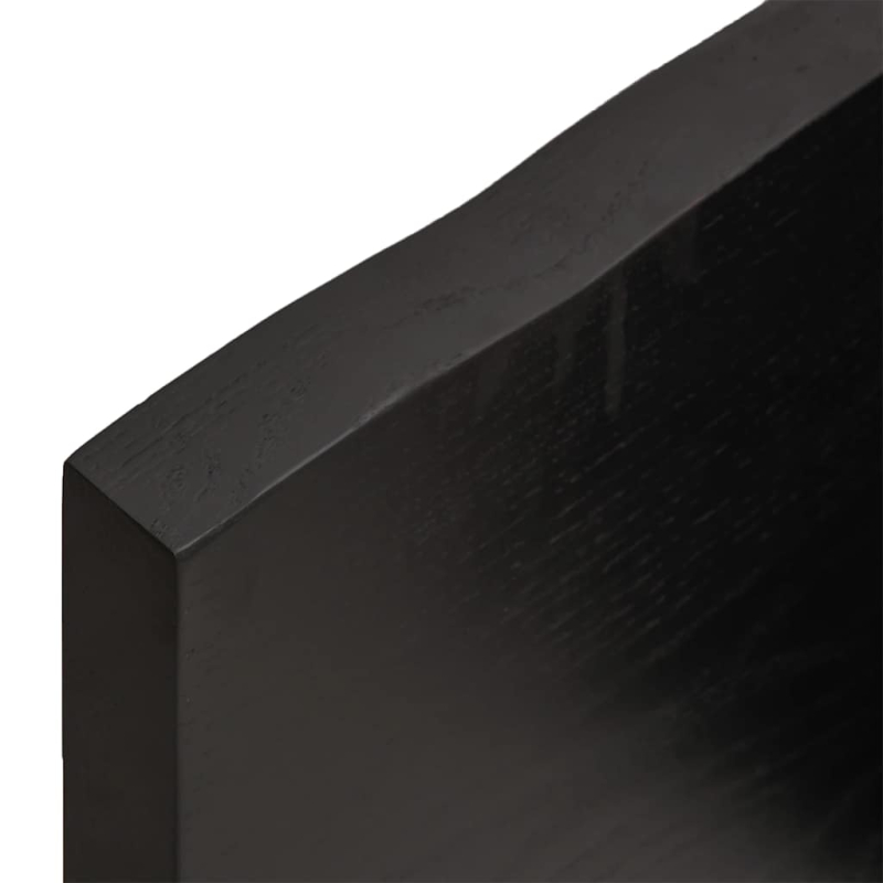 Tischplatte 140x40x(2-4) cm Massivholz Behandelt Baumkante