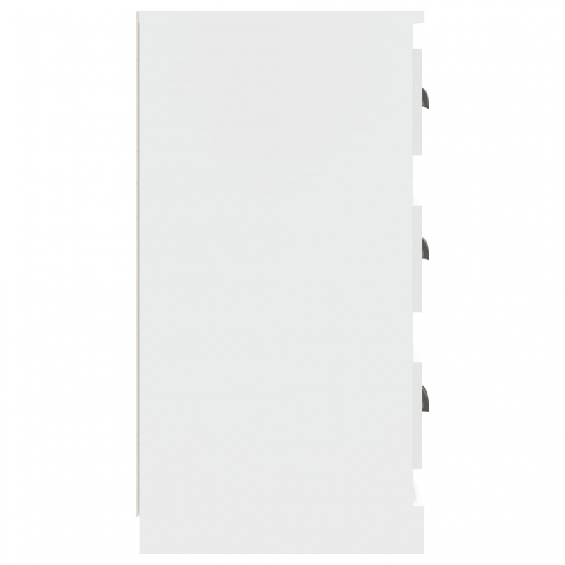 Sideboards 2 Stk. Weiß Holzwerkstoff