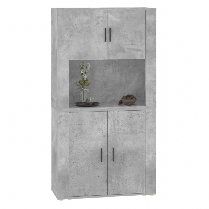 Highboard Betongrau Holzwerkstoff
