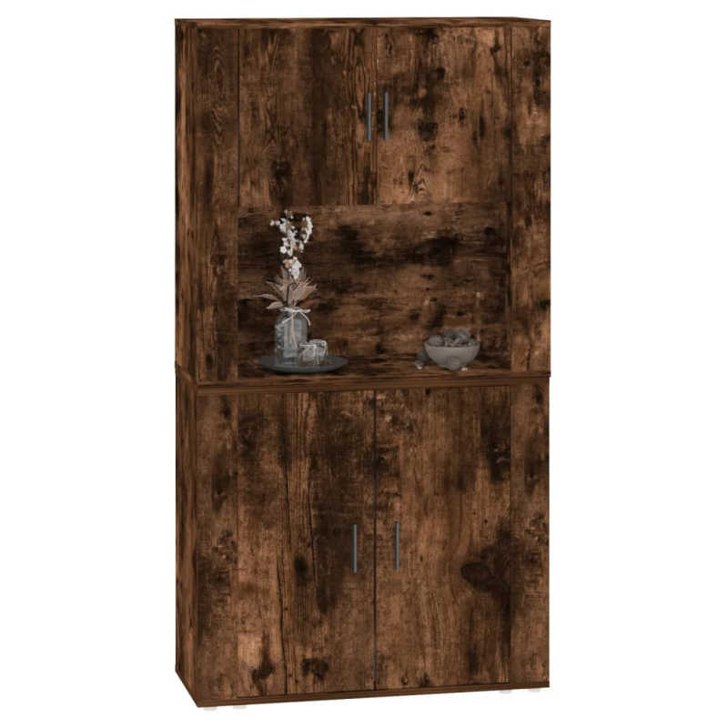Highboard Räuchereiche Holzwerkstoff