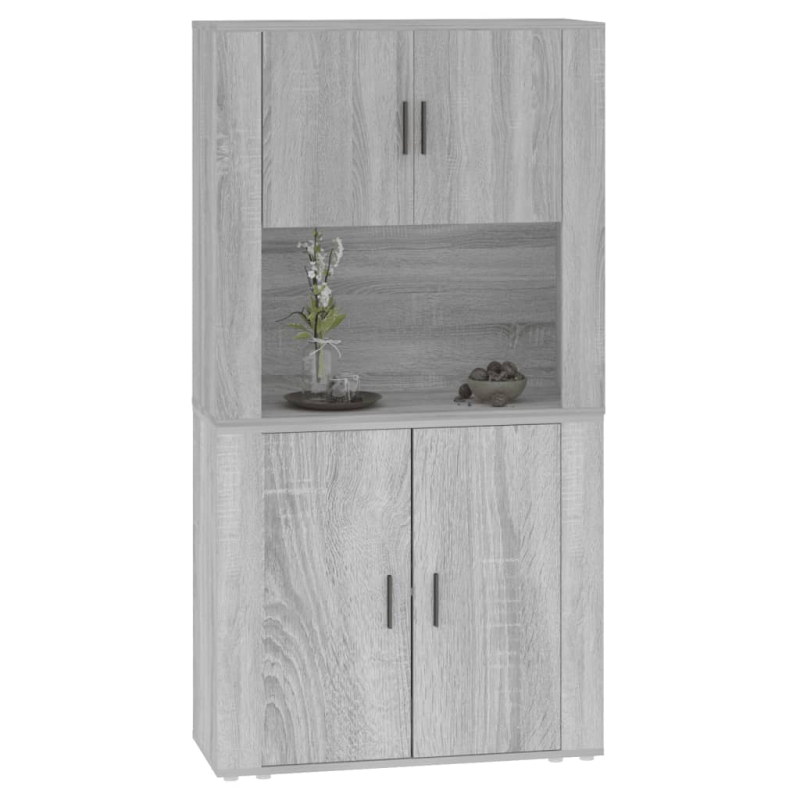 Highboard Grau Sonoma Holzwerkstoff