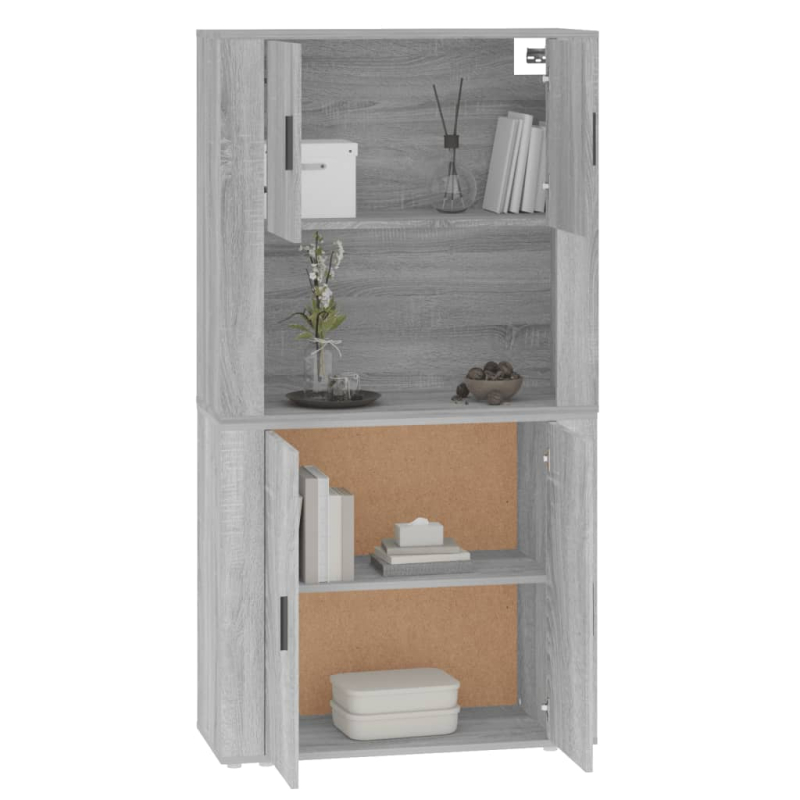 Highboard Grau Sonoma Holzwerkstoff
