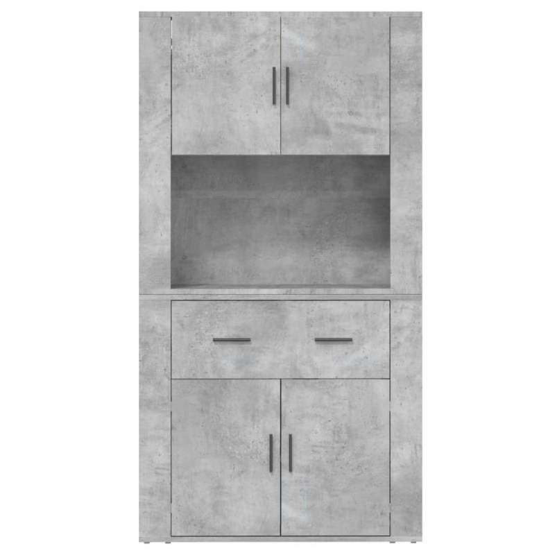 Highboard Betongrau Holzwerkstoff