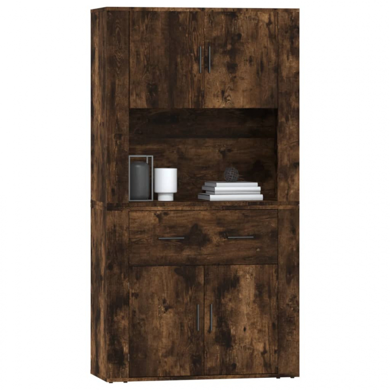 Highboard Räuchereiche Holzwerkstoff