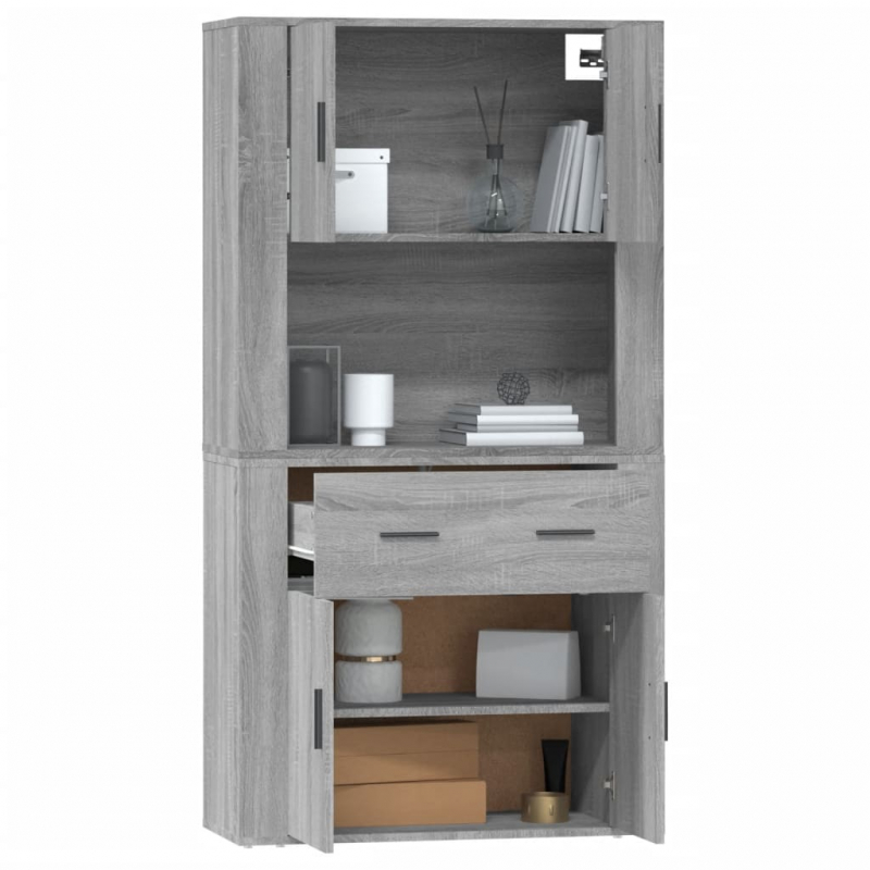 Highboard Grau Sonoma Holzwerkstoff