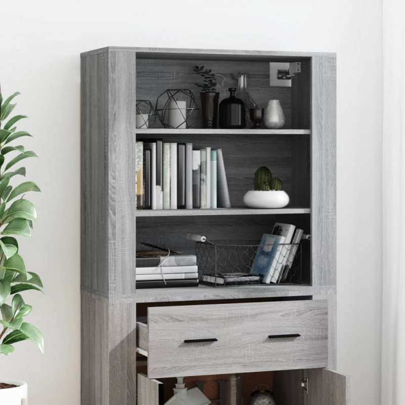 Highboard Grau Sonoma Holzwerkstoff