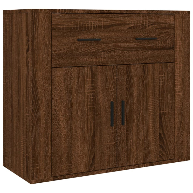 Highboard Braun Eichen-Optik Holzwerkstoff