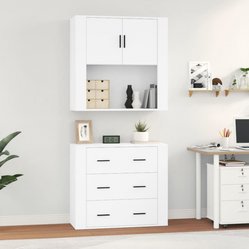 Highboard Weiß Holzwerkstoff