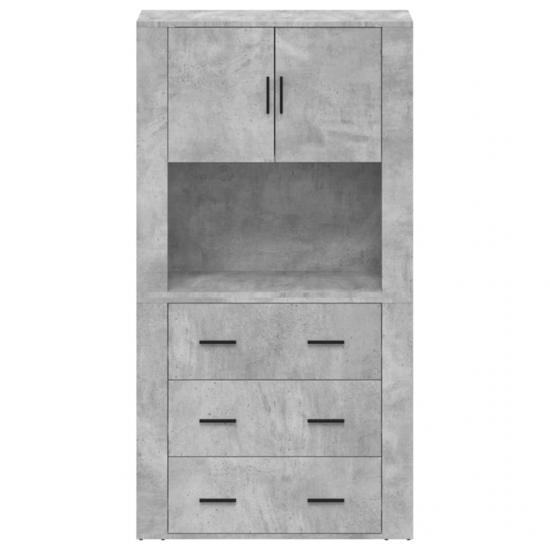 Highboard Betongrau Holzwerkstoff