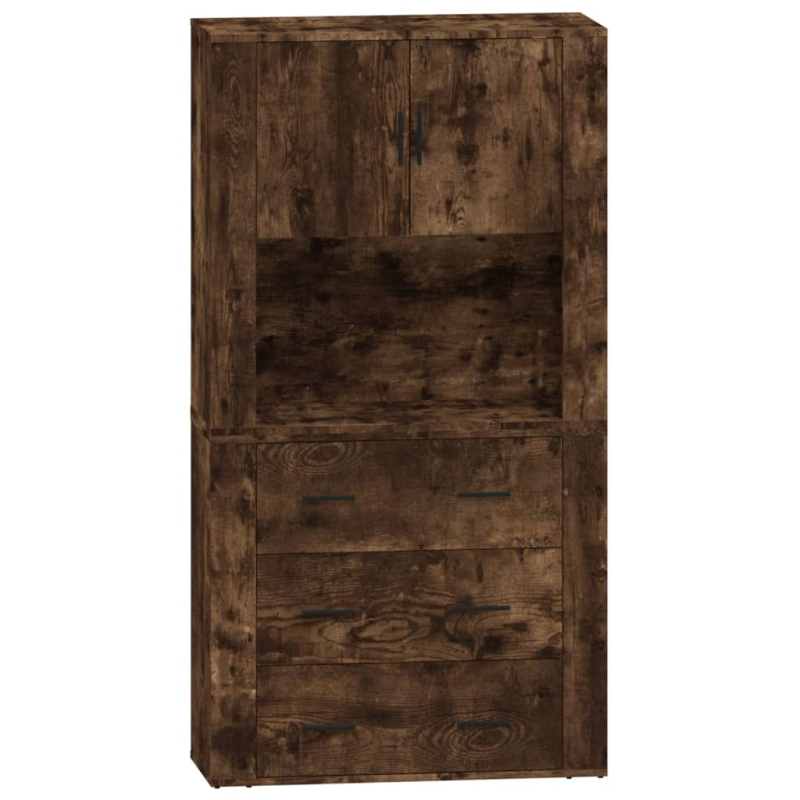 Highboard Räuchereiche Holzwerkstoff