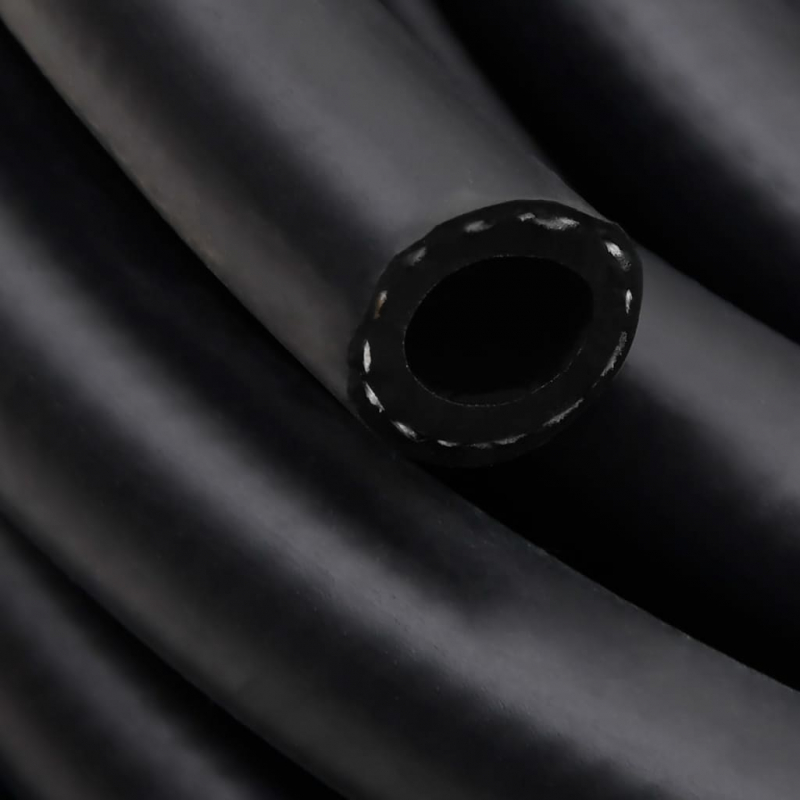 Hybrid-Luftschlauch Schwarz 0,6 2 m Gummi und PVC