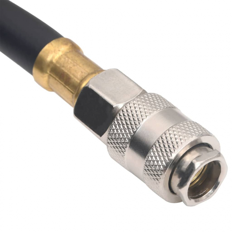 Hybrid-Luftschlauch Schwarz 0,6 2 m Gummi und PVC