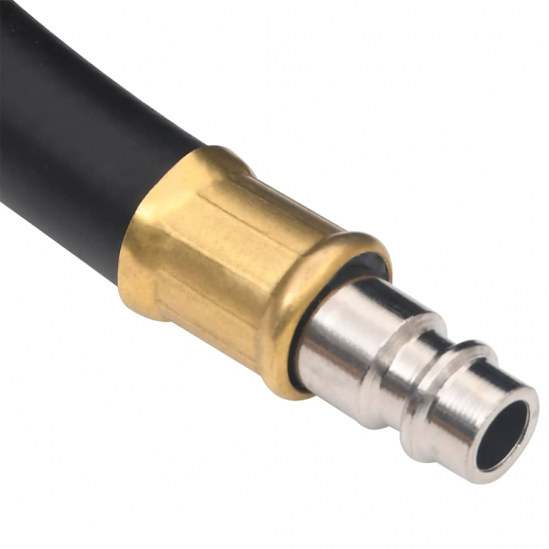 Hybrid-Luftschlauch Schwarz 0,6 50 m Gummi und PVC