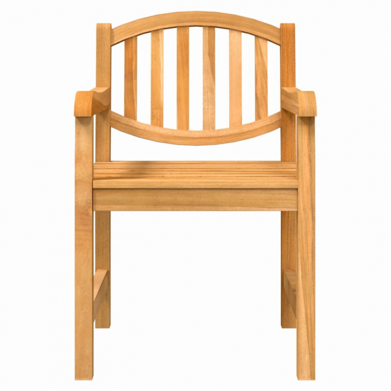 Gartenstühle 2 Stk. 58x59x88 cm Massivholz Teak