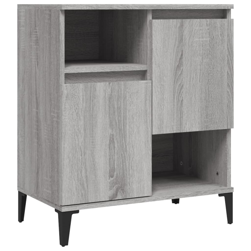 Sideboards 3 Stk. Grau Sonoma 60x35x70 cm Holzwerkstoff