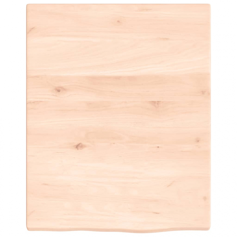 Waschtischplatte 40x50x2 cm Massivholz Unbehandelt