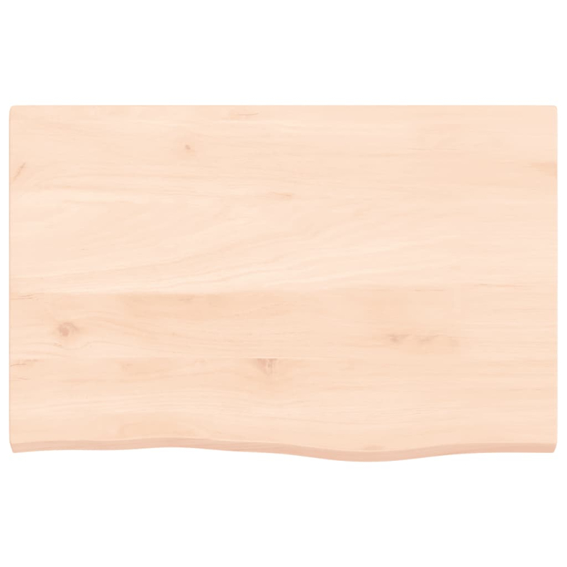 Waschtischplatte 60x40x2 cm Massivholz Unbehandelt