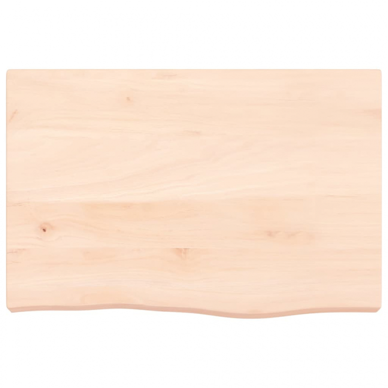 Waschtischplatte 60x40x(2-6) cm Massivholz Unbehandelt