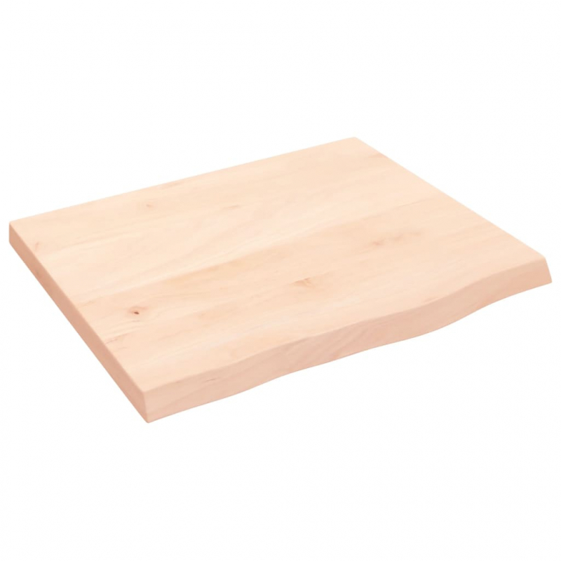 Waschtischplatte 60x50x(2-4) cm Massivholz Unbehandelt
