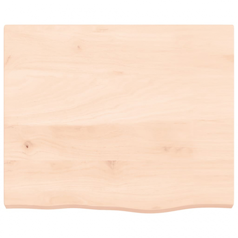Waschtischplatte 60x50x(2-4) cm Massivholz Unbehandelt