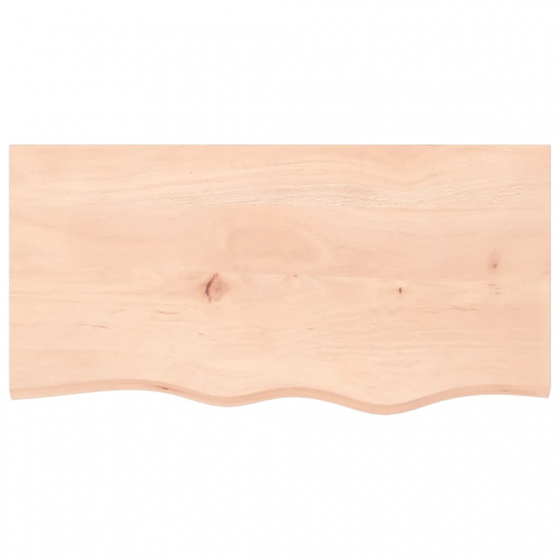 Waschtischplatte 80x40x(2-4) cm Massivholz Unbehandelt