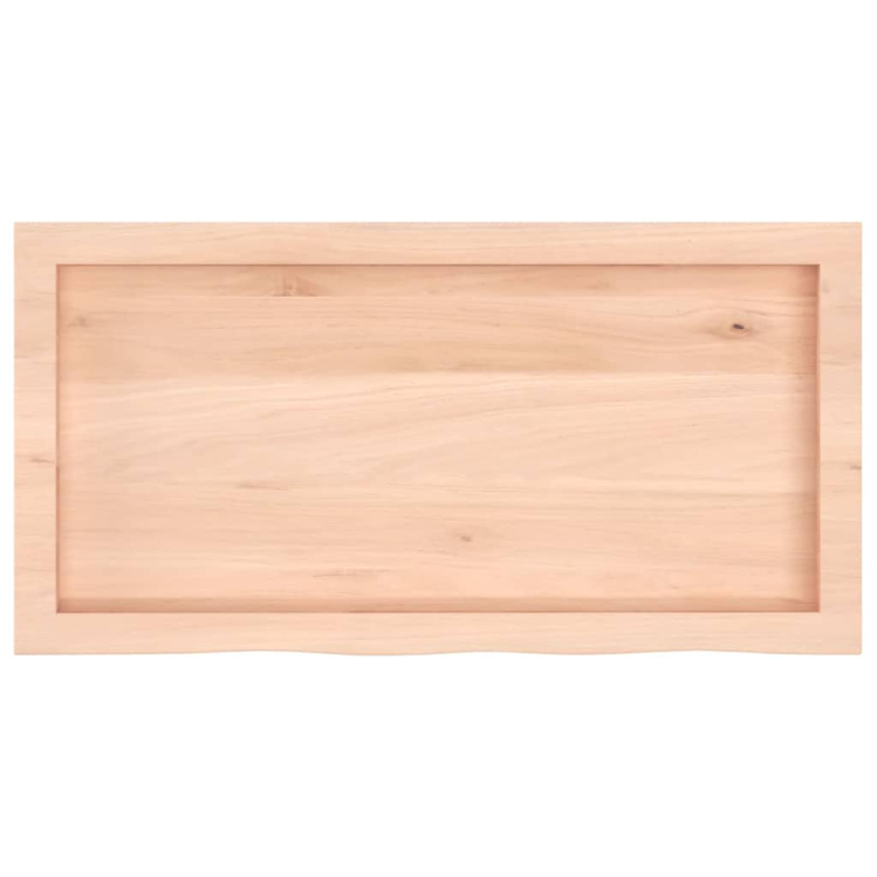 Waschtischplatte 80x40x(2-6) cm Massivholz Unbehandelt